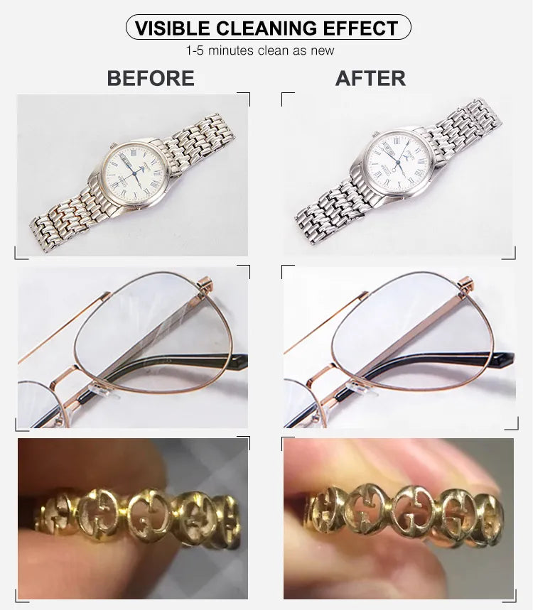 Nettoyeur ultrason lunette ,Bijoux