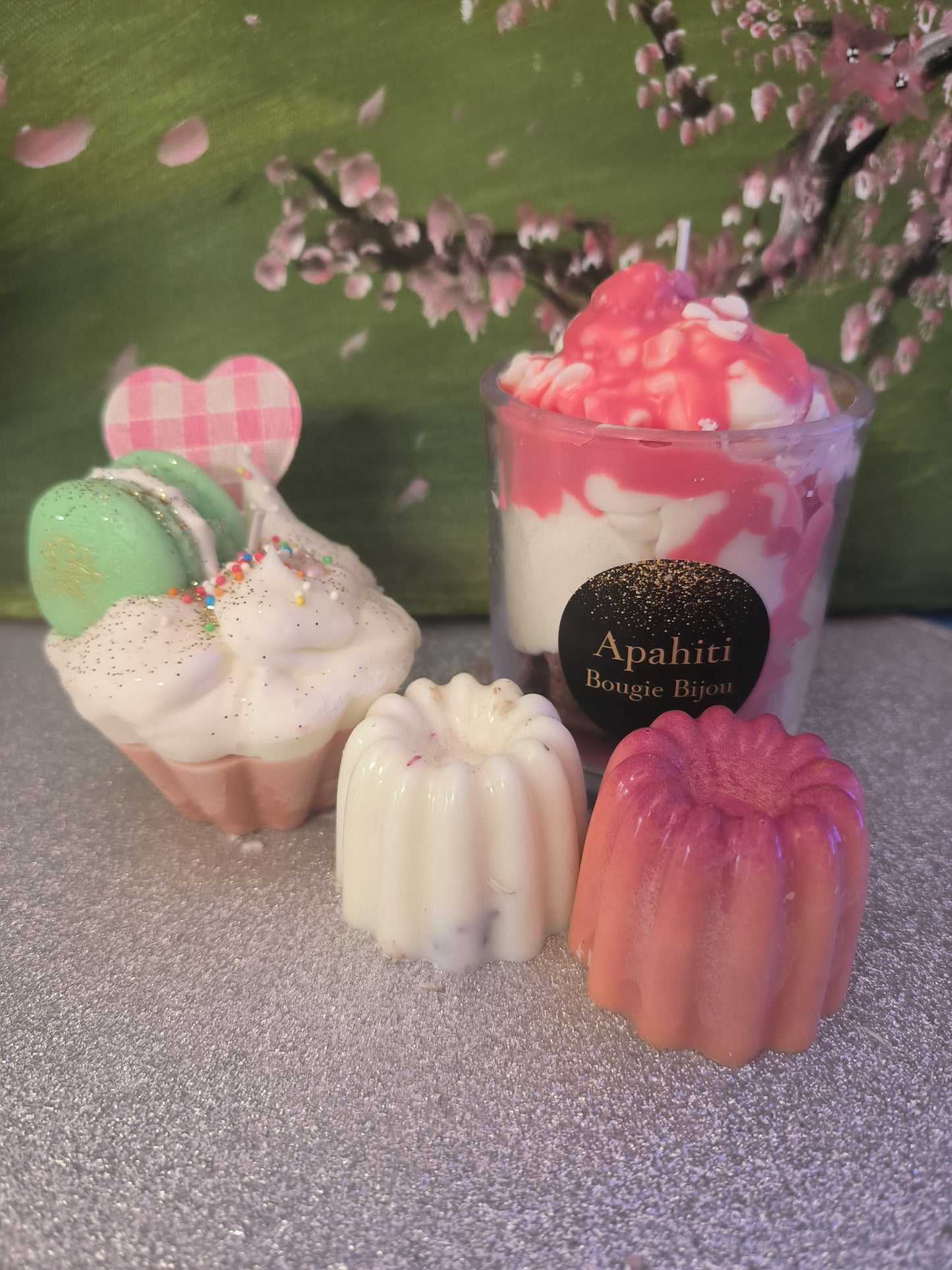 Lot de bougies et Fondant