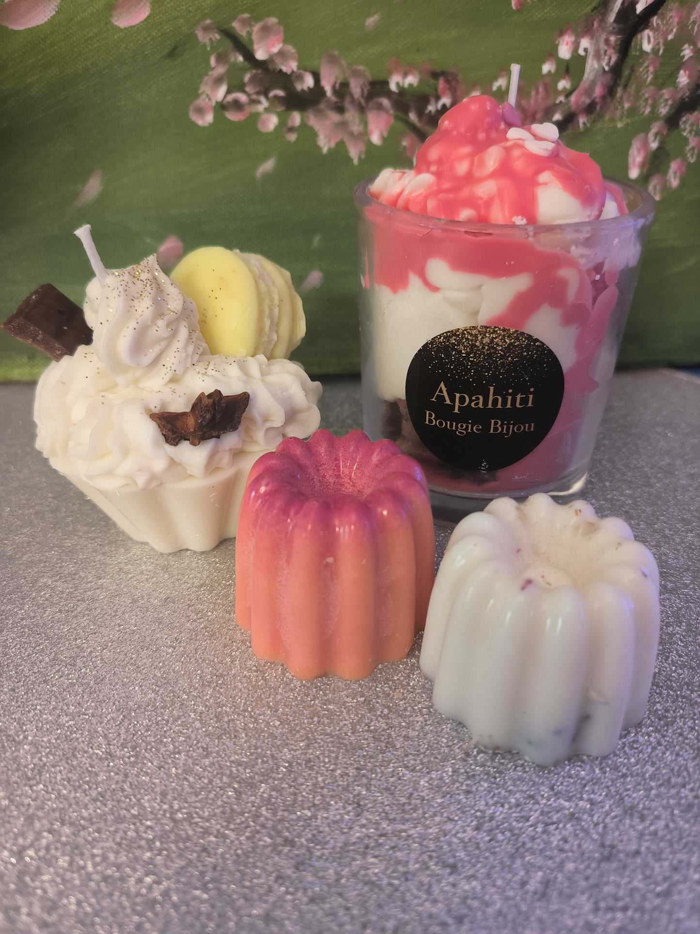 Lot de bougies et Fondant