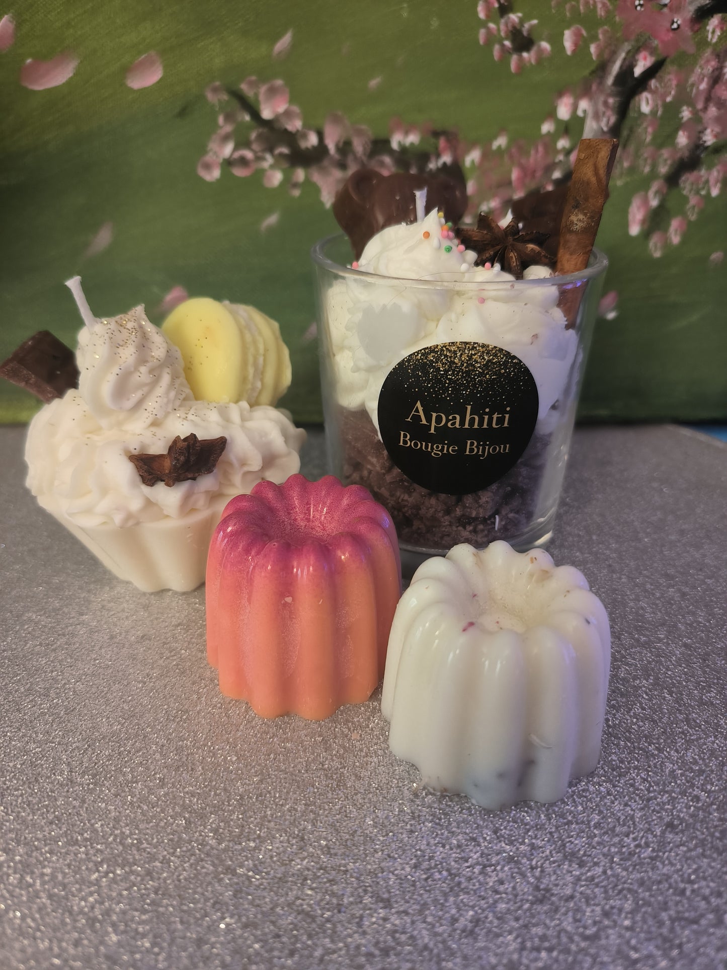 Lot de bougies et Fondant