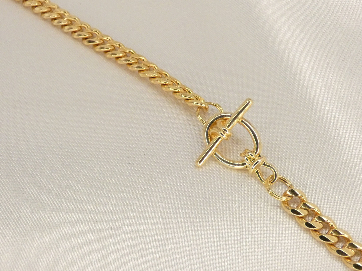 Chunky chain gold plated necklace