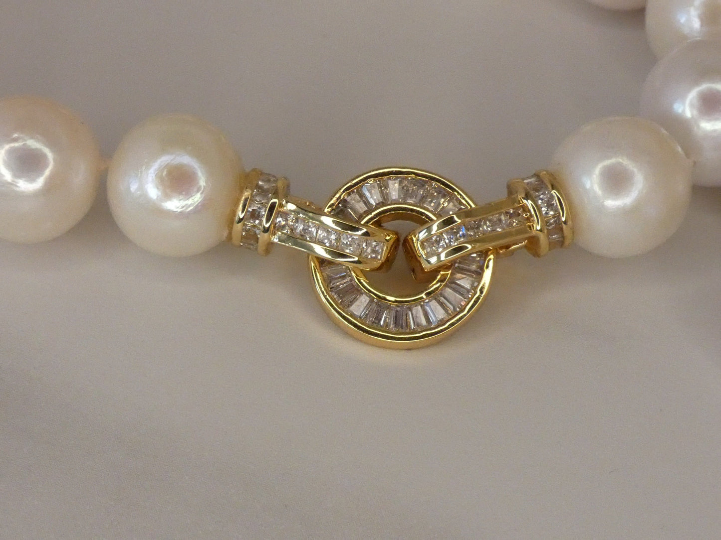 Collier de perle de culture Edison Blanche 12mm