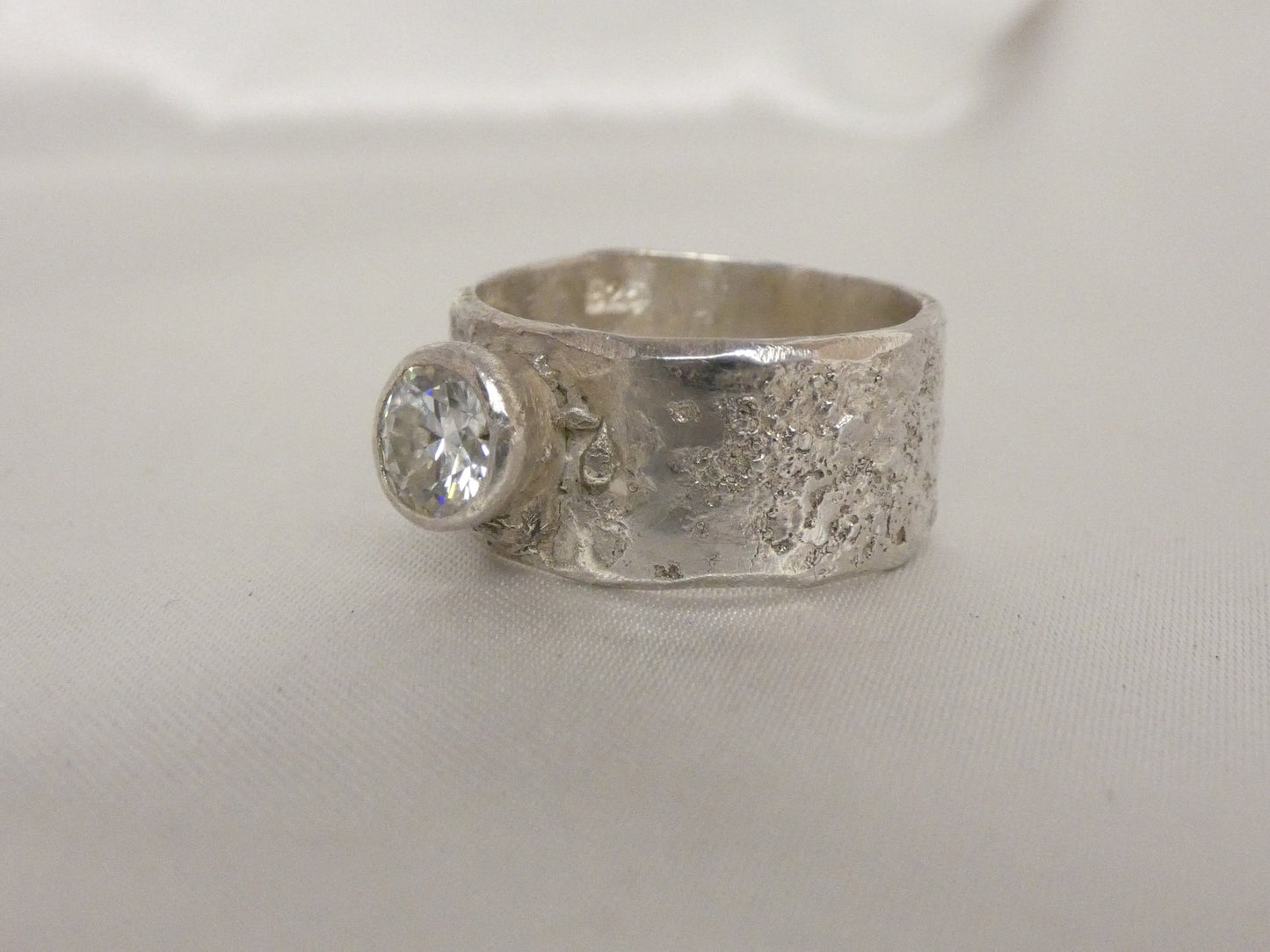 Solitaire Moissanite 1 carat en argent 925