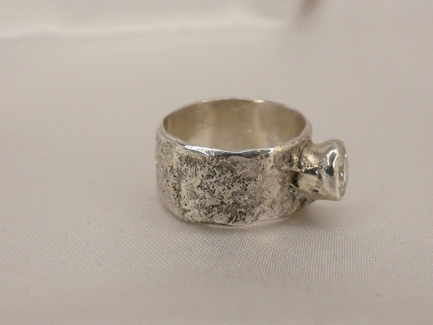 Solitaire Moissanite 1 carat en argent 925